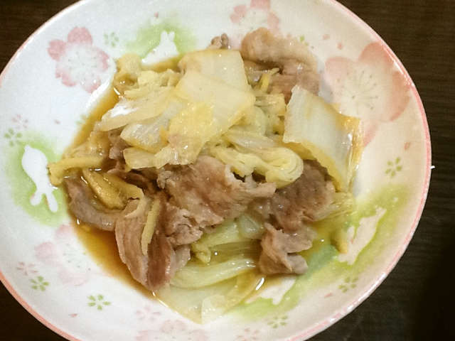 白菜と豚肉のポン酢煮
